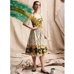 Anthropologie Girls from Savoy midi halter/strapless dress